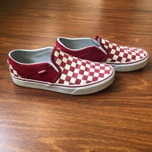 🔺Red Checkered Vans🔺